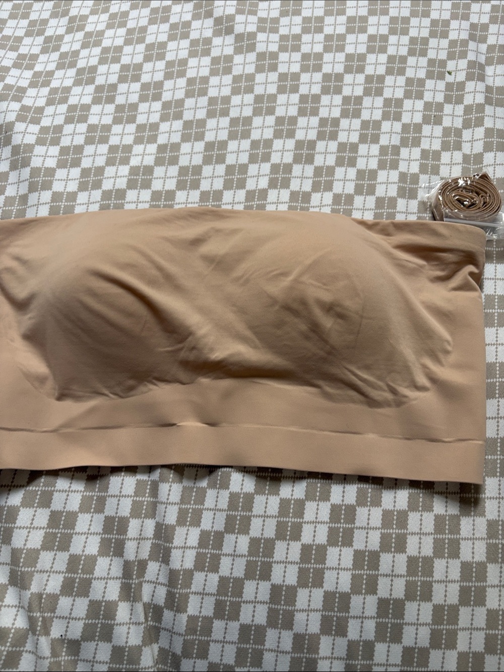 Breezies Strapless Seamless Bandeau Bra - Nude